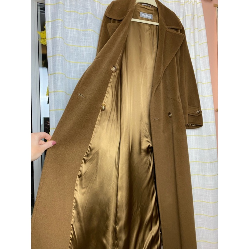 MAX MARA Camel Wool Coat - Picture 5 of 9